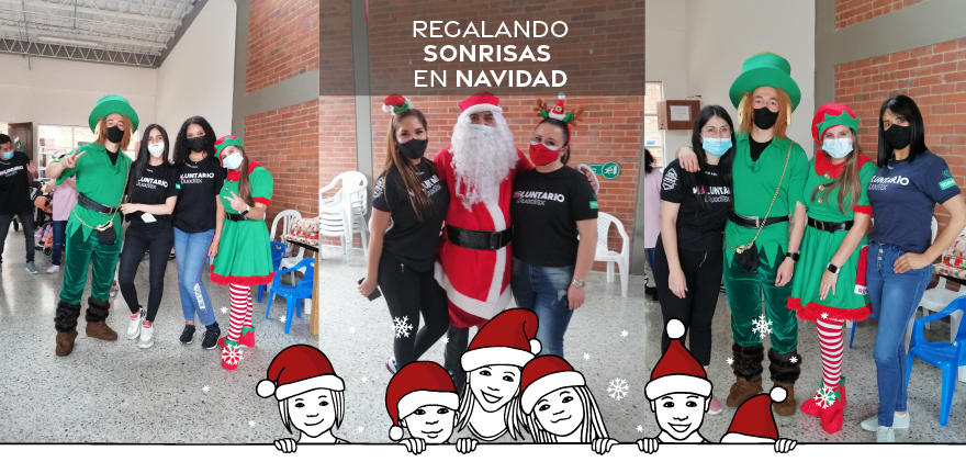 Regalando-sonrisas-en-Navidad Diane & Geordi Colombia