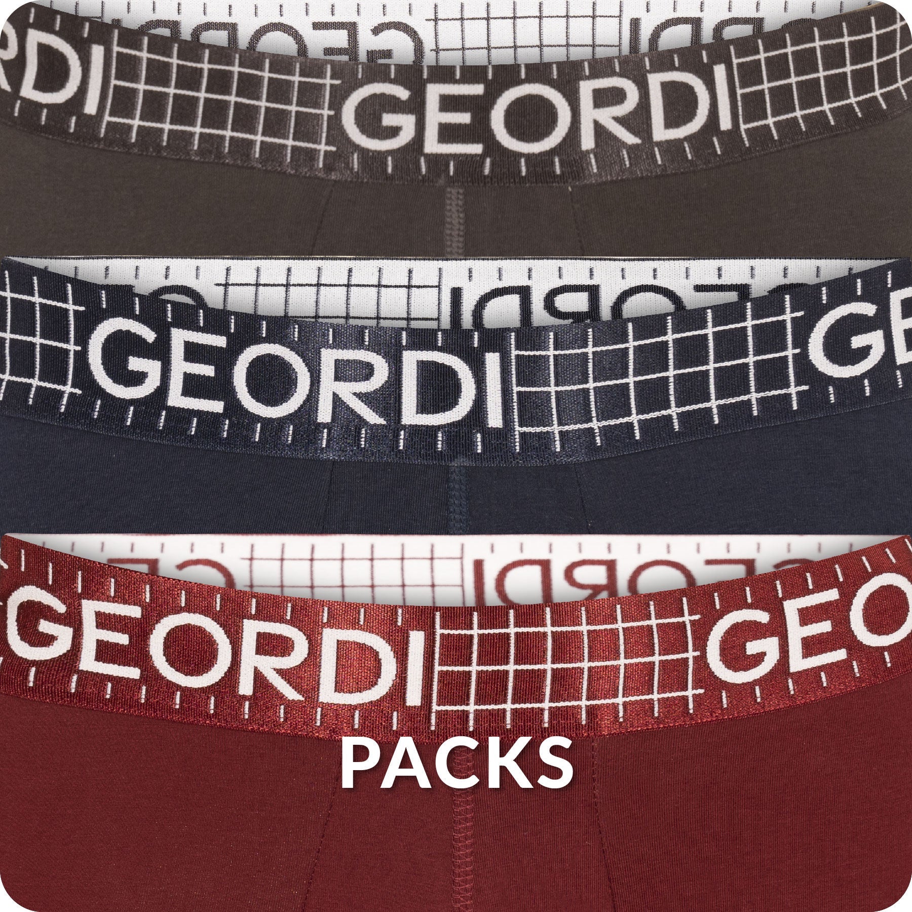 Packs de Bóxers para hombre - Diane & Geordi - Color Negro, azul y rojo, Cómpralos ahora