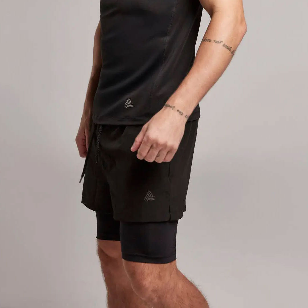 pantalonetas deportivas para hombre color negro