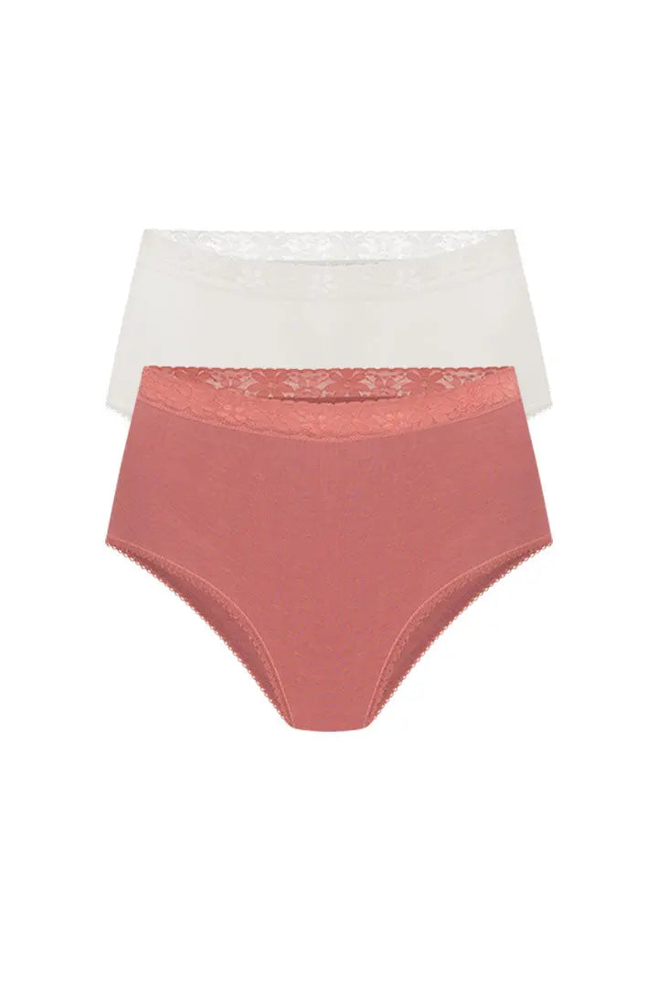 Pack de 2 panties clásicos Diane & Geordi en algodón