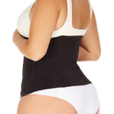 Cinturilla de alta compresión con látex efecto térmico, color negro de lado