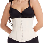 Cinturilla de alta compresión con látex efecto térmico, color piel