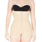 Faja moldeadora short strapless senos libres PowerControl, color piel