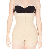 Faja moldeadora short strapless senos libres PowerControl, color piel