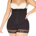 Faja moldeadora short strapless senos libres PowerControl, color negro 