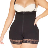 Faja moldeadora short strapless senos libres PowerControl, color negro 