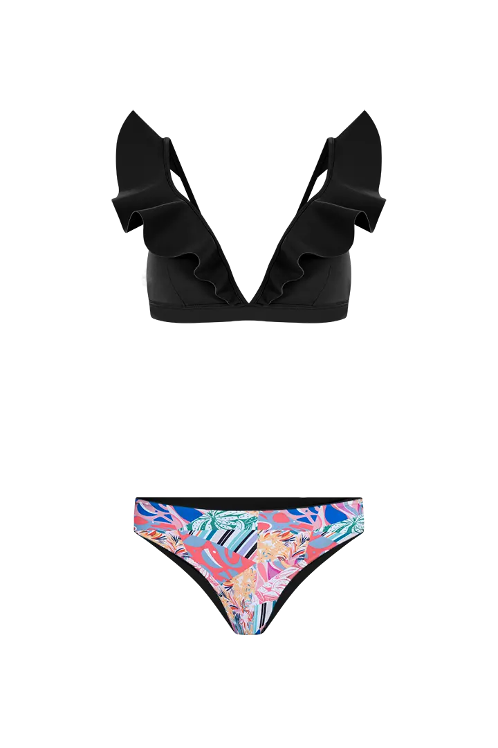 Panty tipo tanga reversible con diseño moderno – Diane & Geordi - doble faz