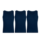 Pack de camisetas sin mangas para hombre en algodón – Diane & Geordi, colores azules