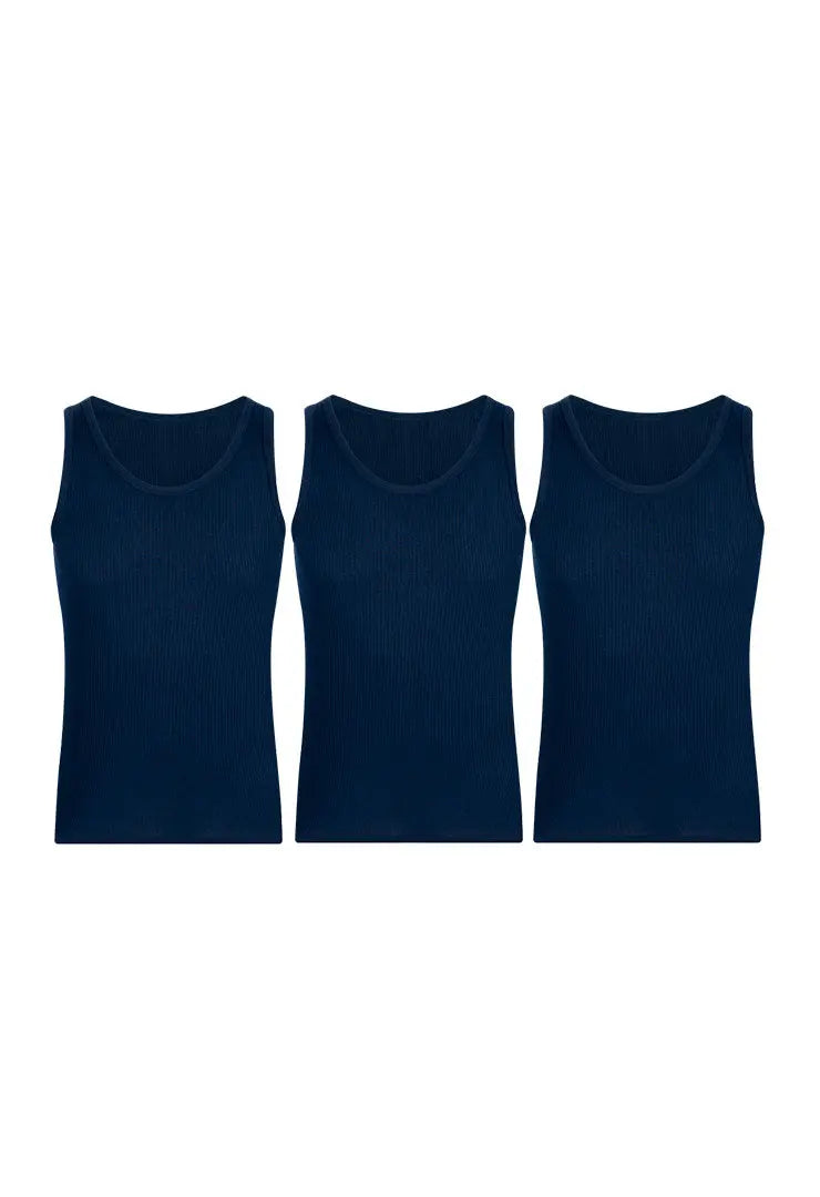 Camiseta cuello redondo acanalada (Pack X3)(2203) Diane & Geordi Colombia