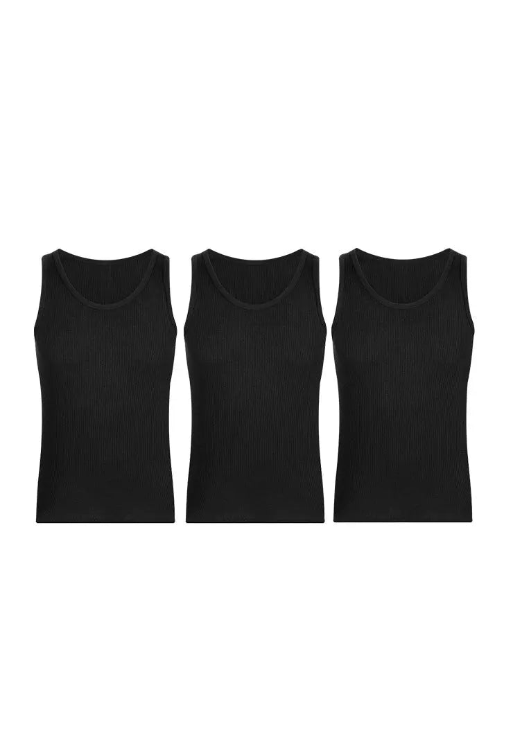 Camiseta cuello redondo acanalada (Pack X3)(2203) Diane & Geordi Colombia