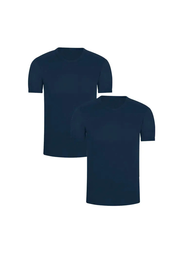 Pack de camisetas cuello redondo en algodón peinado – Diane & Geordi, color negro