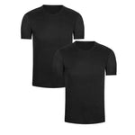 Pack de camisetas cuello redondo en algodón peinado – Diane & Geordi, color negro