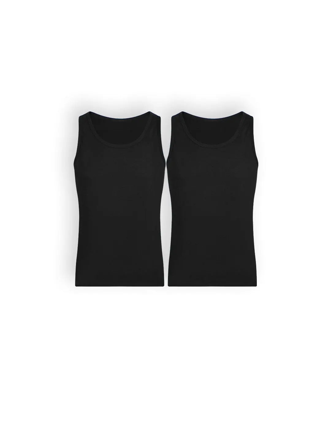 Pack de camisetas sin mangas cuello redondo en algodón – Diane & Geordi
colores negros 