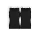 Pack de camisetas sin mangas cuello redondo en algodón – Diane & Geordi
colores negros 