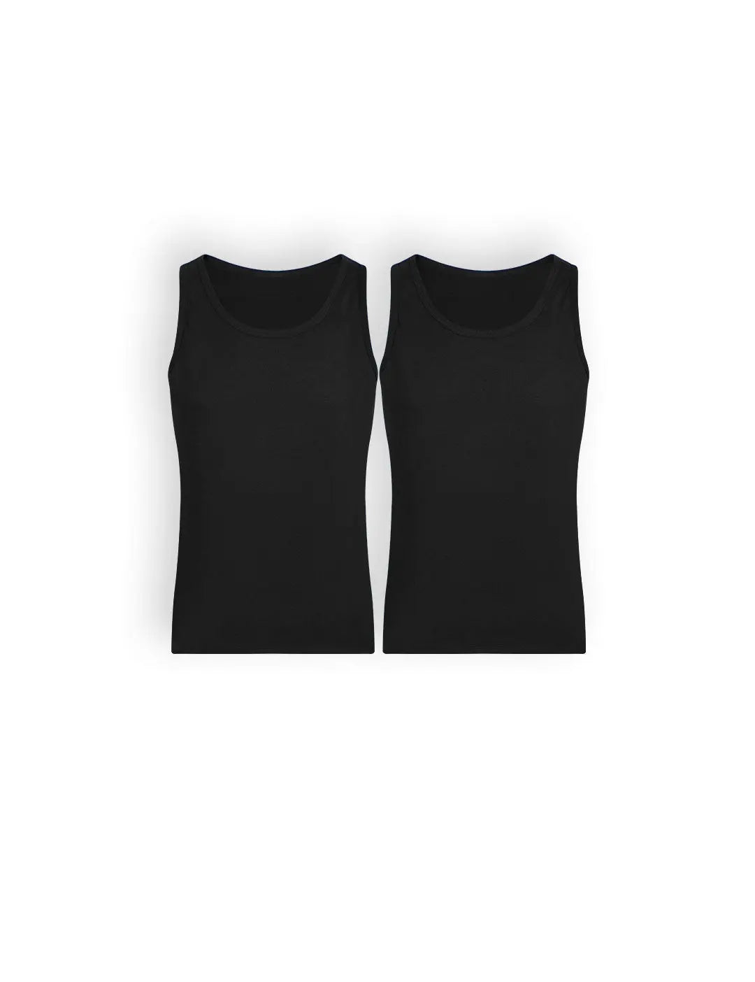 Pack de camisetas sin mangas cuello redondo en algodón – Diane & Geordi
colores negros 