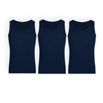 Pack de camisetas sin mangas en algodón para hombre – Diane & Geordi, color azul oscuro