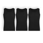 Pack de camisetas sin mangas en algodón para hombre – Diane & Geordi, color negro