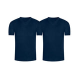 Pack de camisetas cuello V acanaladas en algodón – Diane & Geordi