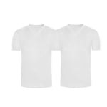 Pack de camisetas cuello V acanaladas en algodón – Diane & Geordi