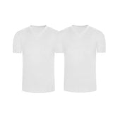 Pack de camisetas cuello V acanaladas en algodón – Diane & Geordi