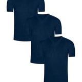 Camiseta cuello V acanalada (Pack X3)(2682) Diane & Geordi Colombia