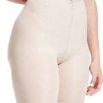 Short moldeador largo SoftControl con efecto levanta glúteos, color blanco plano detalle 