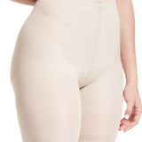 Short moldeador largo SoftControl con efecto levanta glúteos, color blanco plano detalle 