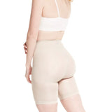 Short moldeador largo SoftControl con efecto levanta glúteos, color blanco de espalda 