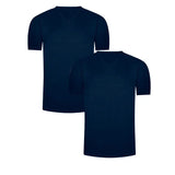 Pack de camisetas cuello V en algodón para hombre – Diane & Geordi, color azul oscuro azul oscuro