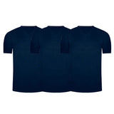 Pack de camisetas cuello V en algodón para hombre – Diane & Geordi, color azul oscuro