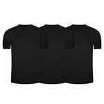 Pack de camisetas cuello V en algodón para hombre – Diane & Geordi, color azul negro