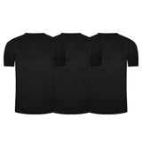 Pack de camisetas cuello V en algodón para hombre – Diane & Geordi, color azul negro