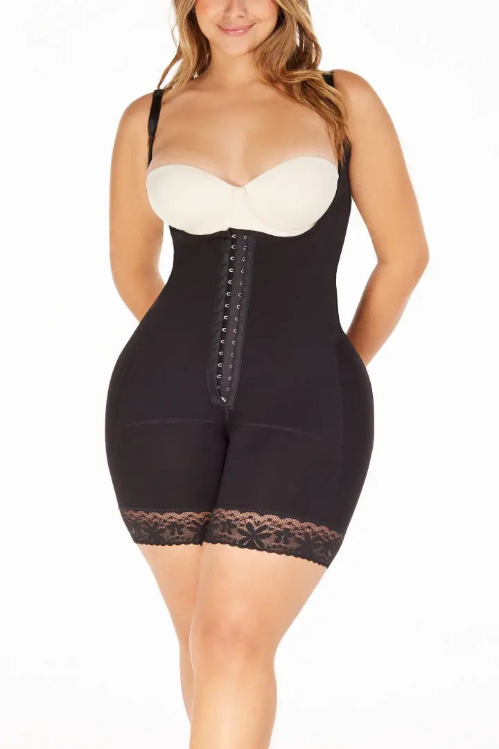 Faja moldeadora PowerLight short corto senos libres Diane&Geordi, color negro