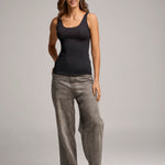 Camiseta básica manga sisa en microfibra para hombre Diane & Geordi color neutro