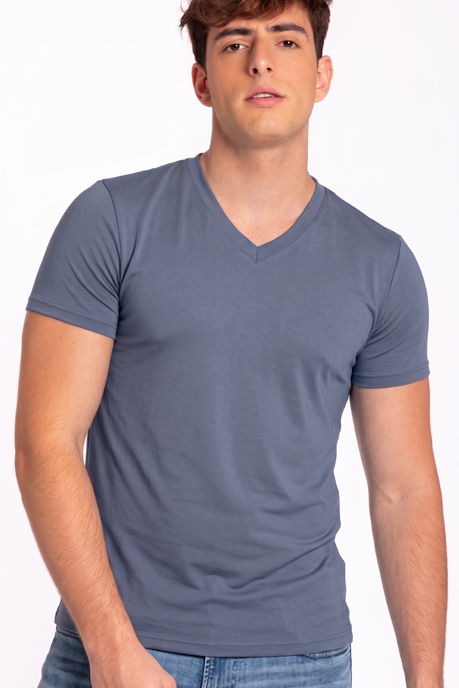 Camiseta cuello V (3987)
