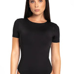 Body manga corta Diane en microfibra de lujo