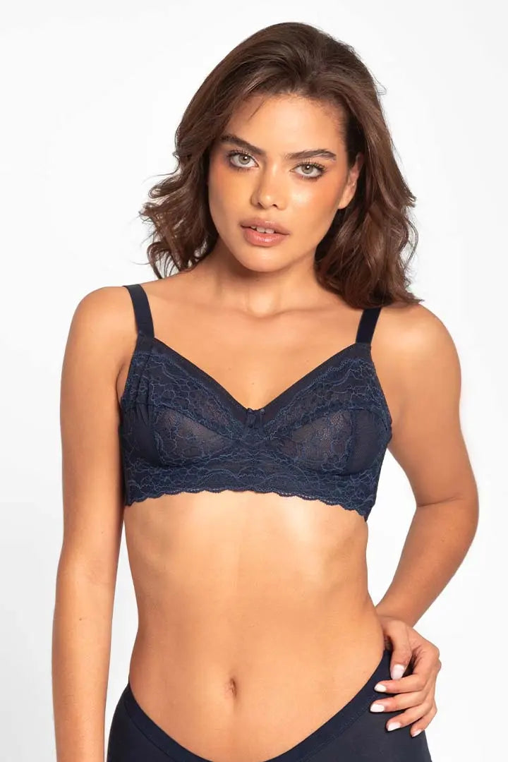 Bralette Sosten Azul Brasier Clásico (000078)