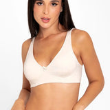Brasier clásico sin varilla en algodón peinado, color piel