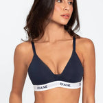 Brasier deportivo copa triangular sin varillas Diane & Geordi - color azul oscuro