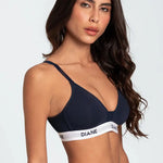 Brasier deportivo copa triangular sin varillas Diane & Geordi - color azul oscuro