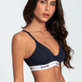 Brasier deportivo copa triangular sin varillas Diane & Geordi - color azul oscuro