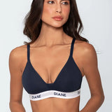 Brasier deportivo copa triangular sin varillas Diane & Geordi - color azul oscuro