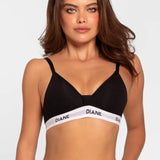 Brasier deportivo copa triangular sin varillas Diane & Geordi - color negro