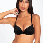Brasier push-up en microfibra premium con espalda angosta