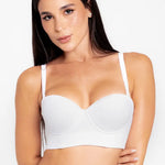 Brasier strapless unicolor sin realce – vista frontal


