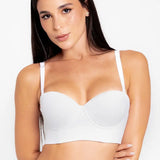 Brasier strapless unicolor sin realce – vista frontal

