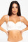 Brasier strapless unicolor sin realce – vista frontal, color blanco