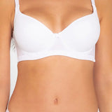 Brasier copa completa Diane & Geordi con base ancha y varillas laterales. Color blanco