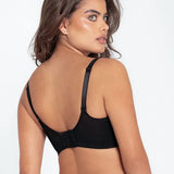 Brasier copa completa Diane & Geordi con base ancha y varillas laterales. Color negro