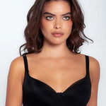 Brasier copa completa Diane & Geordi con base ancha y varillas laterales. Color negro